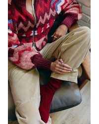 Free People - Cable Knit Socks - Lyst