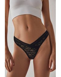 Free People - High Cut Daisy Lace Thong Undies - Lyst