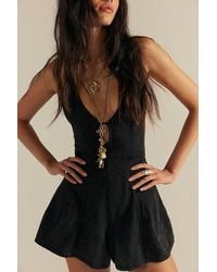 Free People - Nostalgia Ultra-shortalls - Lyst