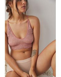 Free People - What's The Scoop Floral Bralette - Lyst