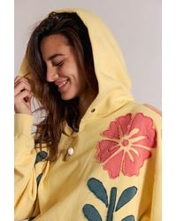 Free People - It's A Vibe Flowers Hoodie - Lyst