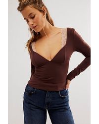 Free People - Duo Corset Long-sleeve Cami - Lyst