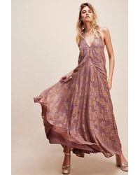 Free People - Holding On Convertible Maxi Dress At In Roan Rouge, Size: Xs - Lyst