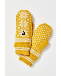 Hestra - Isvik Mittens At Free People In Yellow, Size: Small - Lyst