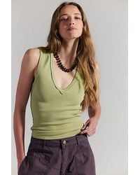 Free People - Neria V-Neck Tank Top - Lyst