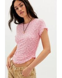 Free People - Anora Baby Tee - Lyst