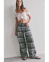Free People - About It Baggy Puckered Pants - Lyst
