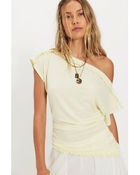 Free People - Riley Off-The-Shoulder Knit Top - Lyst