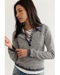 Free People - Ginny Long Sleeve Top - Lyst
