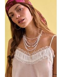 Free People - Hailee Semiprecious Beaded Necklace - Lyst