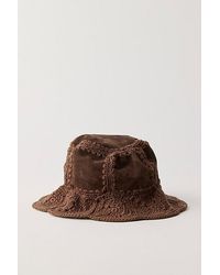 Free People Lotta Embroidered Suede Fedora in Black | Lyst display picture 1
