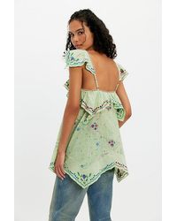 Free People - Hankie Embroidered Tunic - Lyst