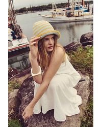 Free People - Striped Crochet Sailor Hat - Lyst