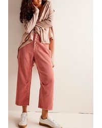 Free People - Osaka Cord Jeans At Free People In Rose Smoke, Size: 25 - Lyst