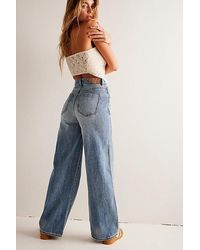 Free People - Crvy Gia Wide-leg Jeans - Lyst