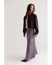 Free People - Valeria Midi Slip Skirt - Lyst