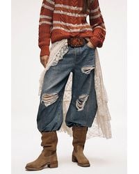 Free People - Good Luck Mid-Rise Barrel Jeans - Lyst