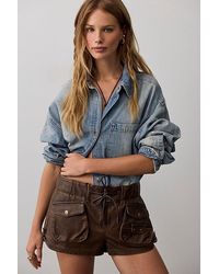 Free People - Waimea Vegan Slouchy Shorts - Lyst