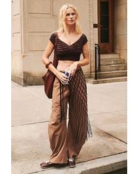 Free People - Spotlight Menswear Barrel Trousers - Lyst