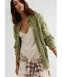 Free People - Opal Knit Cardi - Lyst