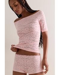 Intimately By Free People - Smooth Talking Off-The-Shoulder Top By - Lyst
