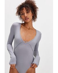 Intimately By Free People - Victoria Plunge Bodysuit - Lyst