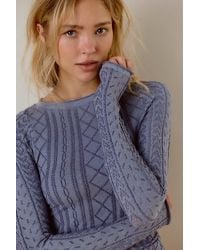 Intimately By Free People - So Soft Seamless Modal Cable Long Sleeve By - Lyst