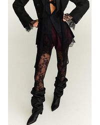 Swedish Stockings - X Free People Lena Lace Tights - Lyst
