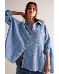 Free People - Cardiff Top At Free People In Blue Bell, Size: Xs - Lyst