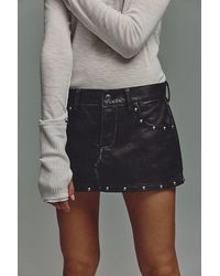 Free People - Lainey Studded Vegan Mini Skirt - Lyst