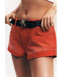 Free People - Cali Cuffed Shorties - Lyst