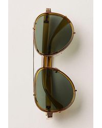 Free People - Wesley Oversized Aviator Sunglasses - Lyst