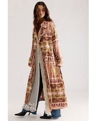 Free People - Coco Printed Duster Jacket - Lyst