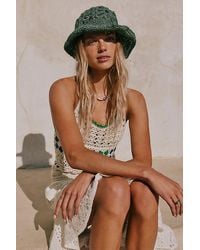 Free People - Cut-Out Daisy Straw Hat - Lyst
