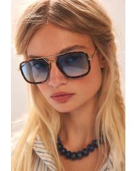 Free People - Luna Classic Tinted Aviator Sunglasses - Lyst