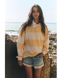 Free People - Classic Striped Oversized Crewneck - Lyst