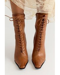 Jeffrey Campbell - Sweet Talker Lace-Up Boots - Lyst