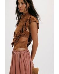 Nightcap - Fleur Lace Apron Bodysuit - Lyst