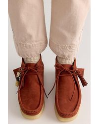 Clarks - Wallabee Suede Boots - Lyst