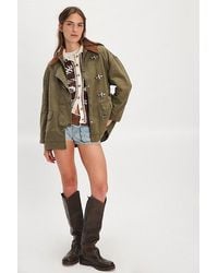 Free People - Denim Barn Coat Jacket - Lyst