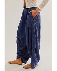 Free People - Easy Love Embroidered Pull-on Pants At In Midnight Rain, Size: Xs - Lyst