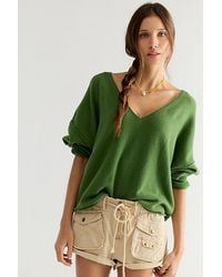 Free People - See Me V-Neck Pullover - Lyst