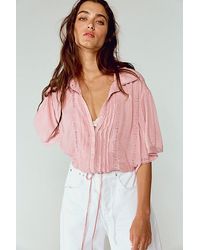 Free People - Rainy Days Blouse - Lyst