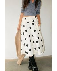 Free People - Betty Drop-Waist Midi Skirt - Lyst