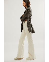 Rolla's - East Coast Cord Flare Jeans At Free People In Vanilla Cord, Size: 28 - Lyst