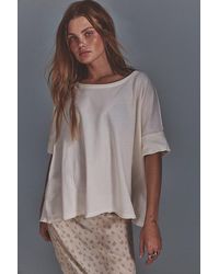 Free People - Rex Oversized Cotton Tee - Lyst