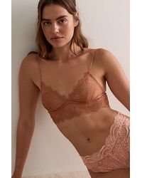 Intimately By Free People - Lacebound Longline Triangle Bralette By - Lyst