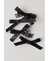 Free People - Camryn Lace Bow Set Of 4 - Lyst