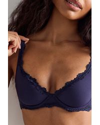 Intimately By Free People - Charlie Lace Microfiber Plunge Underwire Bra By - Lyst