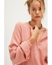 Free People - Porta Cashmere Henley - Lyst